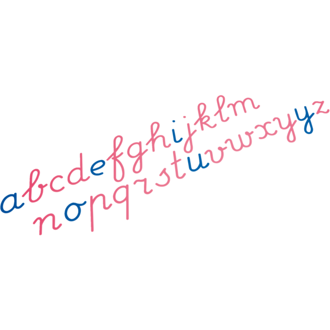 Grote letterdoos letters schrijf- schrift