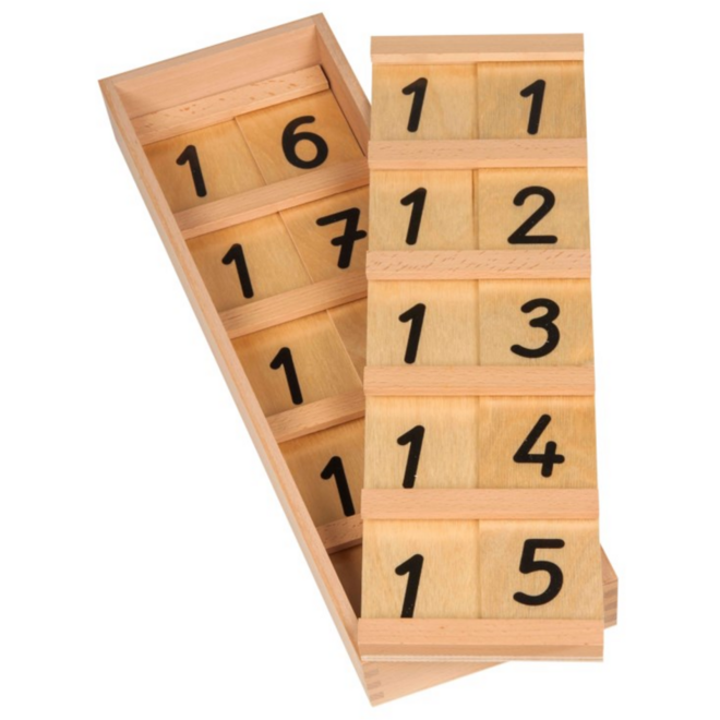 Getalrekken 10-19, schrijfschrift