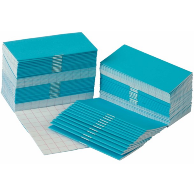 Sommenboekjes klein 100 stuks blauw