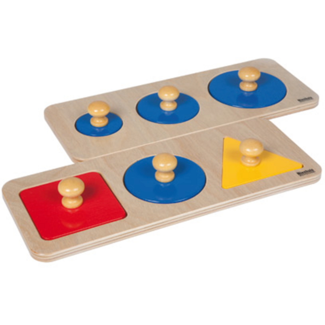 Gecombineerde vormenpuzzels 30x12 cm