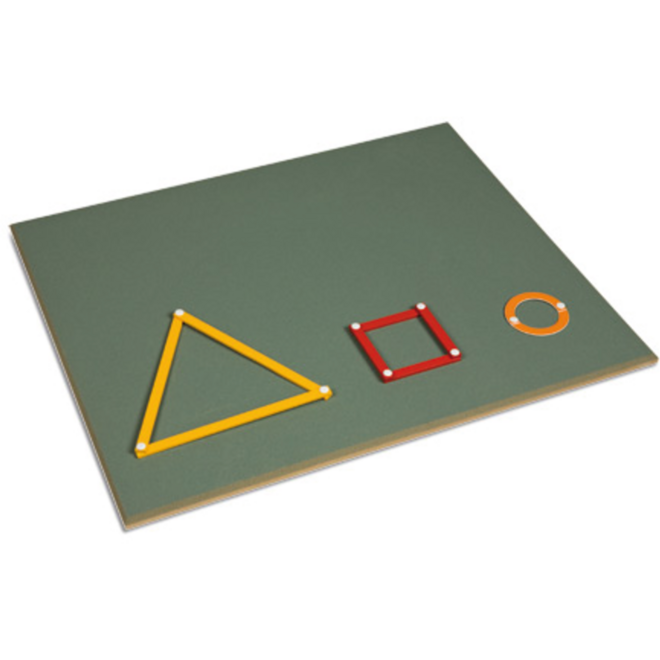 Prikbord groot voor latjes geometrie 50x60cm