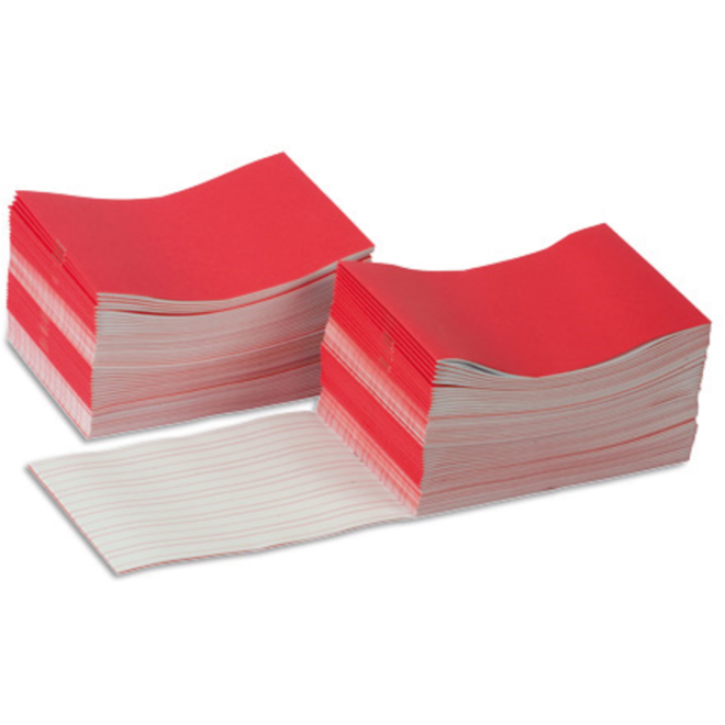 Schrijfboekje groot, rood