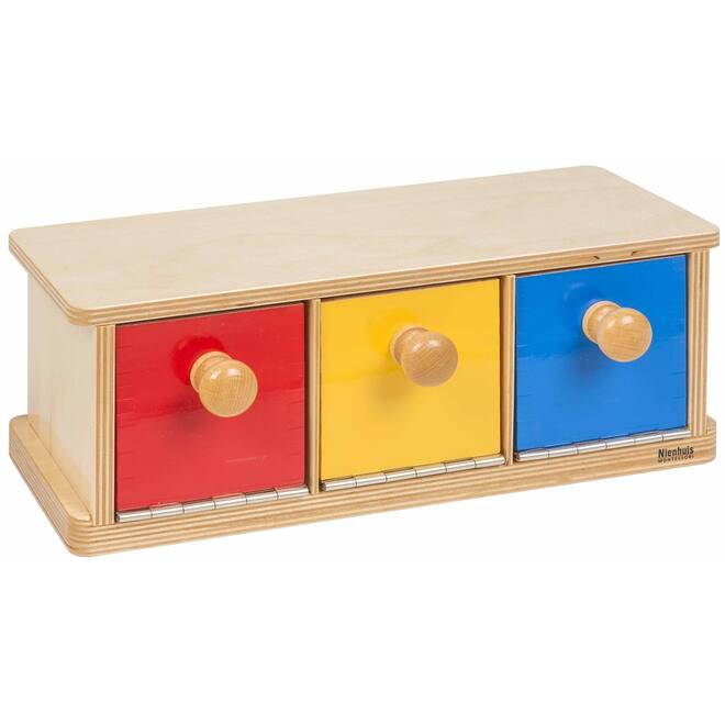 Kistje met drie bakjes