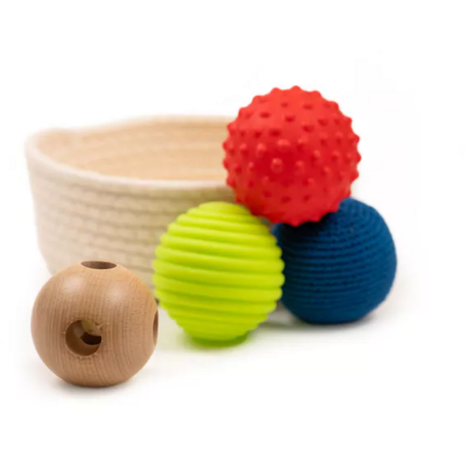 Mand met ballen