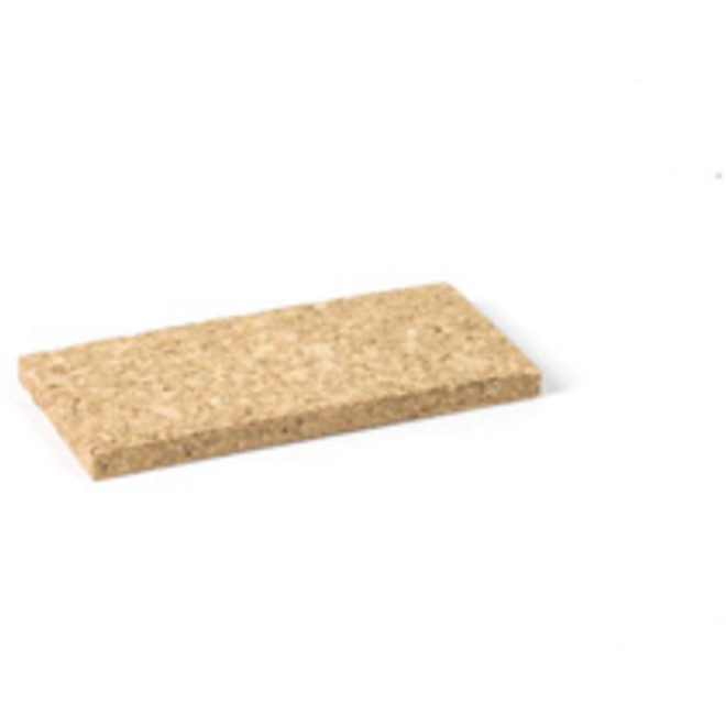 Kurken plaatje 80 x 40 x 6 mm