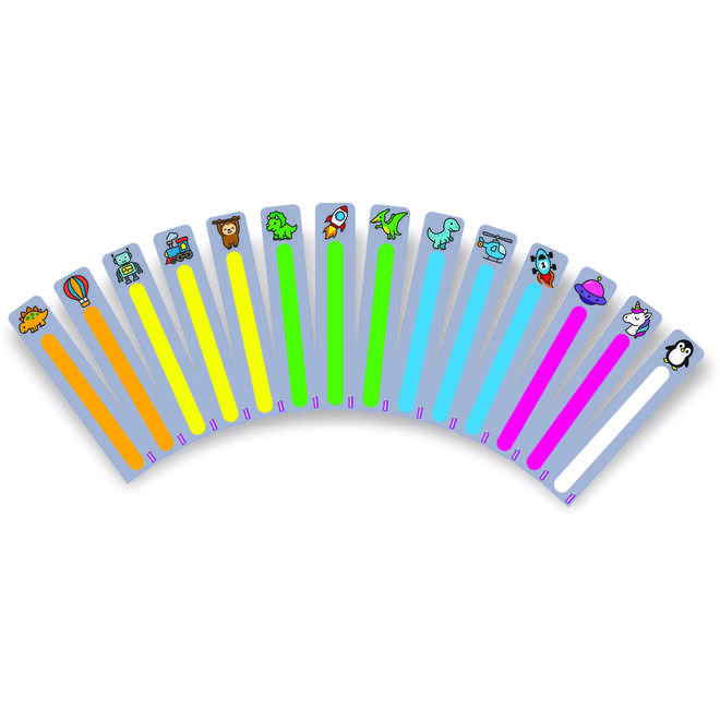 Leeswijzers met afbeelding 3,8 x 19 cm, 26 stuks