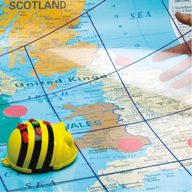 Bee-Bot en Blue-Bot Transparante mat