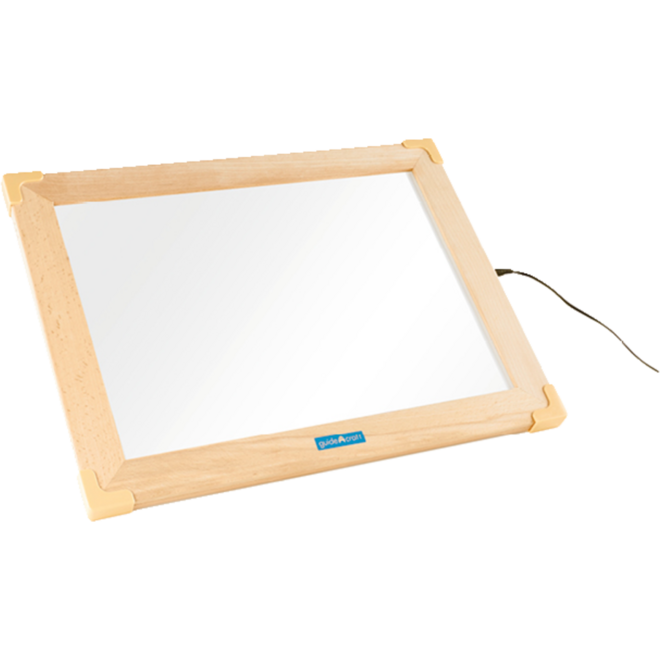 Lichttablet 48 × 38 × 2 cm met beukenhouten frame