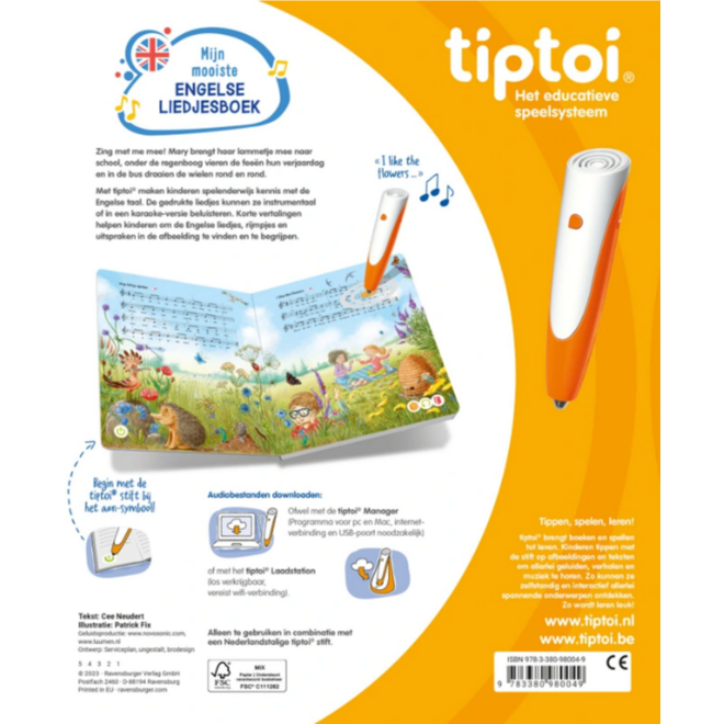 tiptoi® Mijn mooiste Engelse liedjesboek
