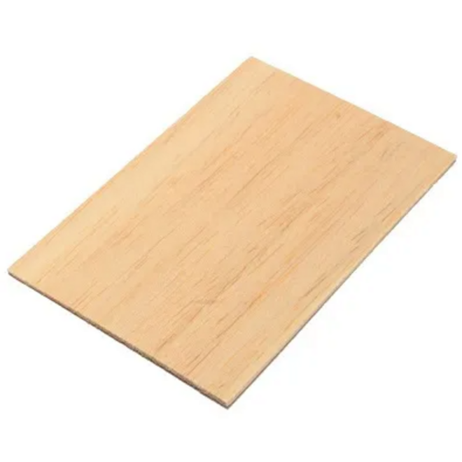Balsahout 100 x 200 x 2mm, 5 stuks