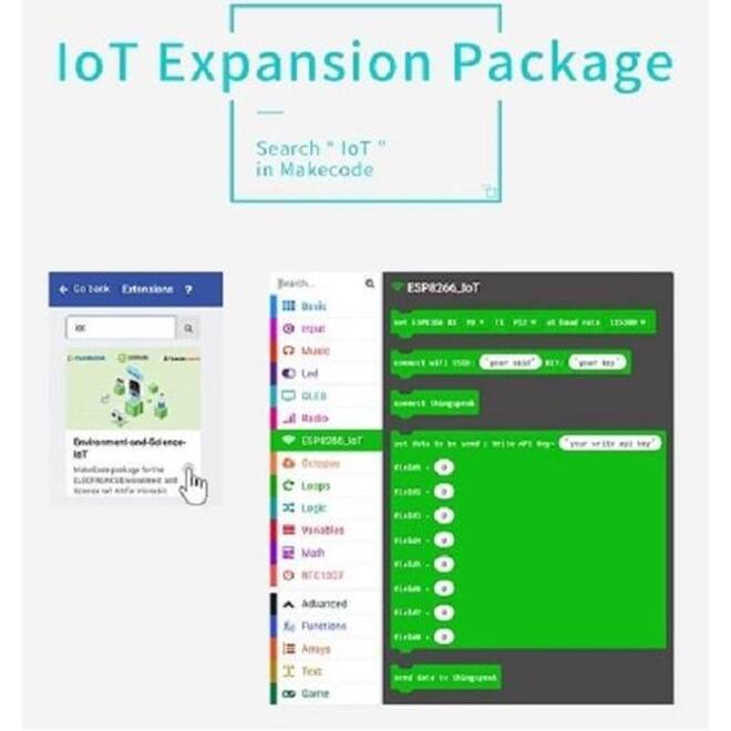 Elecfreaks – Smart Science IoT Kit : micro:bit climate sensors kit for IoT learning [EF08203]