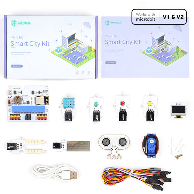 Elecfreaks – 4-in-1-bundel van 4 Smart-sets voor micro:bit