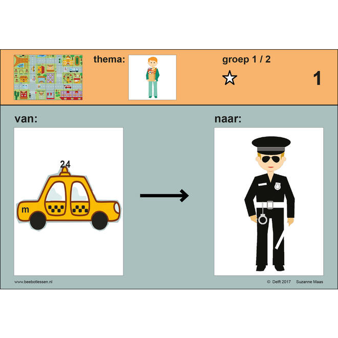 Bee-Botles stad (ook geschikt voor Blue-Bot en Primo Cubetto)
