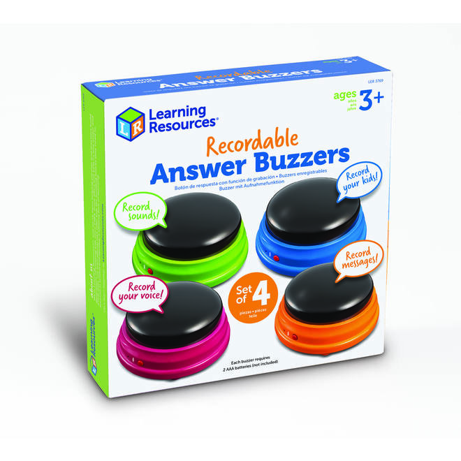 Antwoordzoemers recordable (set van 4)