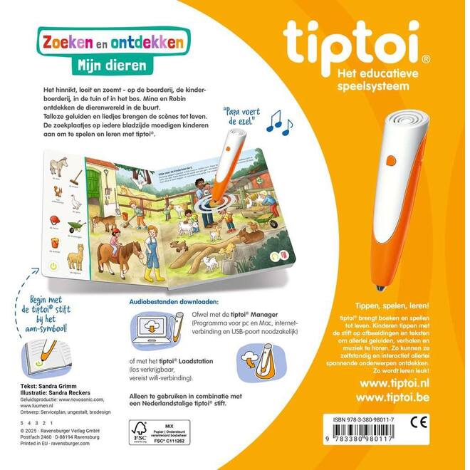 tiptoi® Zoeken en ontdekken: Mijn dieren