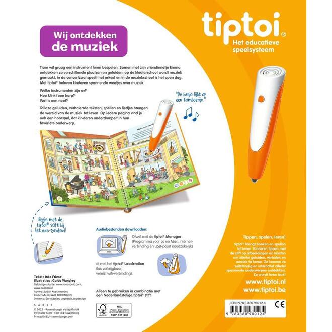 tiptoi®  Wij ontdekken de muziek