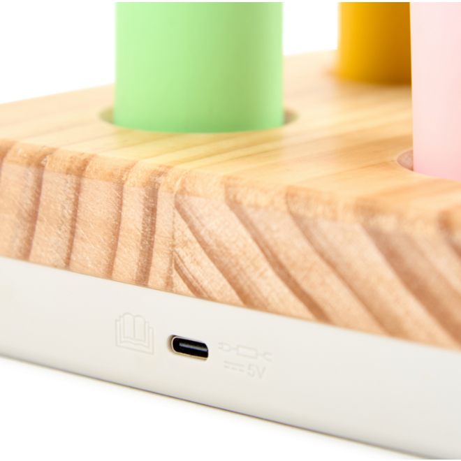 Zaklampen, 6 stuks inclusief oplaadstation