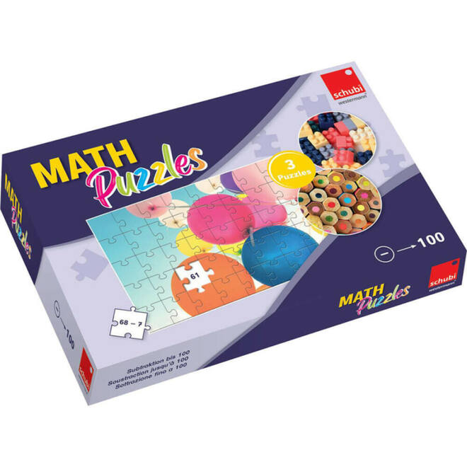 Schubi Mathpuzzels: Aftrekken tot 100