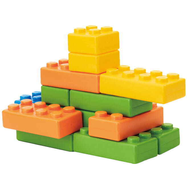 Bouwset - Brikkies - set van 45 assorti