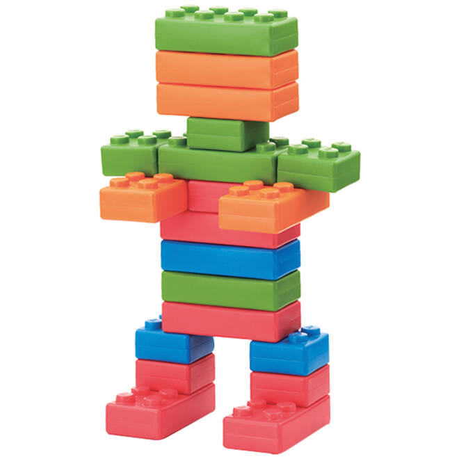 Bouwset - Brikkies - set van 45 assorti