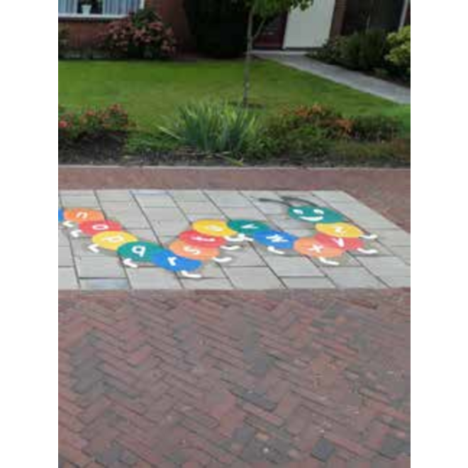 Pleinversiering Alfabetrups 2 550  x 180 cm