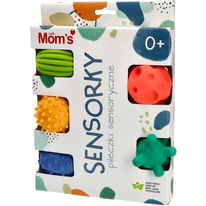 Mom's Care sensorisch speelgoed pastel ballen set - 5 stuks voor baby’s