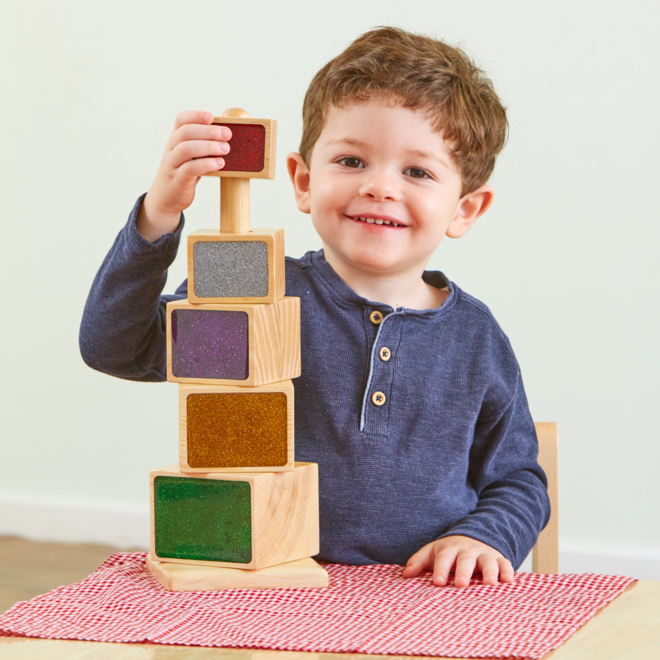 Stapeltoren met glitters