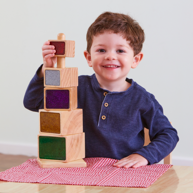 Stapeltoren met glitters