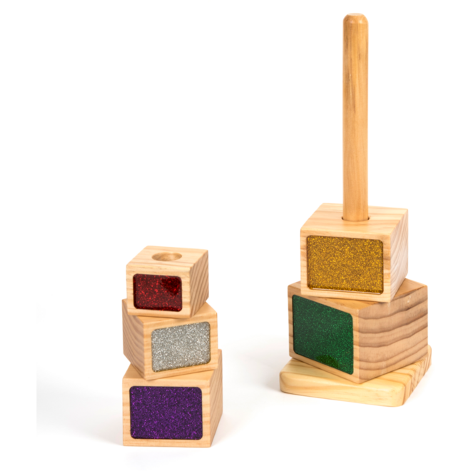 Stapeltoren met glitters