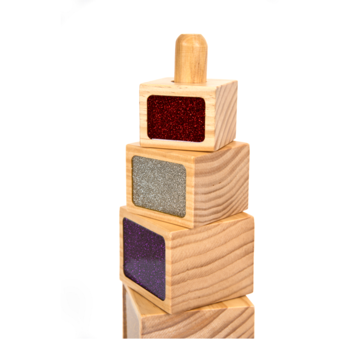 Stapeltoren met glitters
