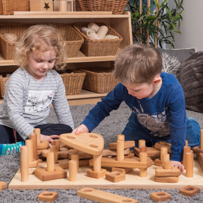 Houten Reuze Stapel en Bouwset