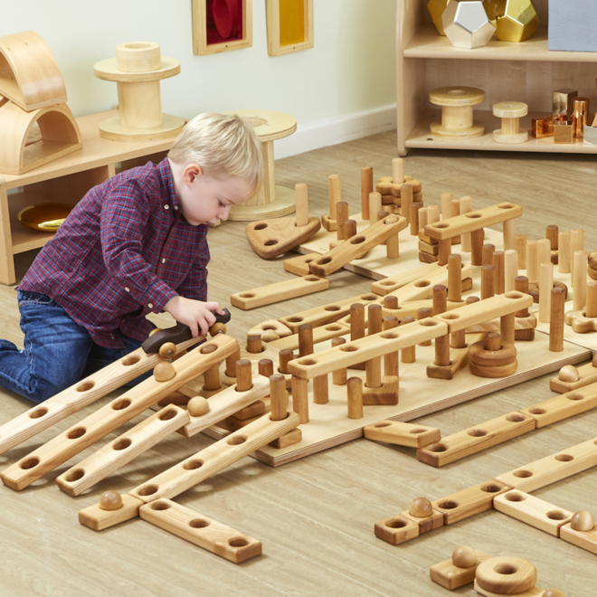 Houten Reuze Stapel en Bouwset