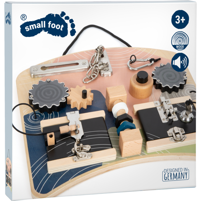 Small Foot - Houten Activiteitenbord Rotatie en Sloten