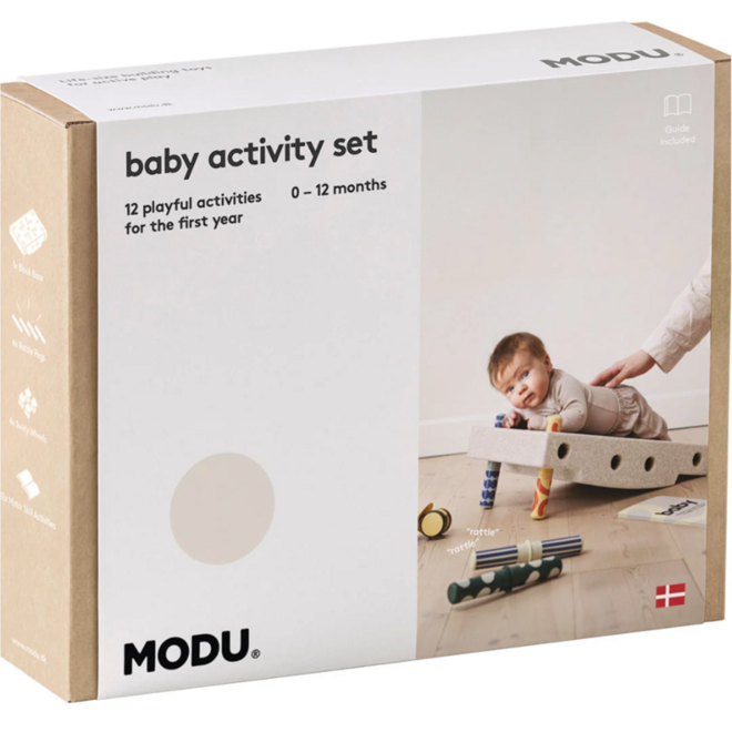 MODU | Baby activiteitenset Sand grey / Honey yellow