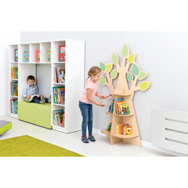 Boomboekenkast voor aan de muur, (excl. Montage)