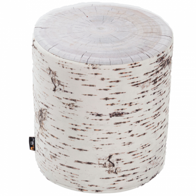 Poef indoor Berken, 45 cm hoog