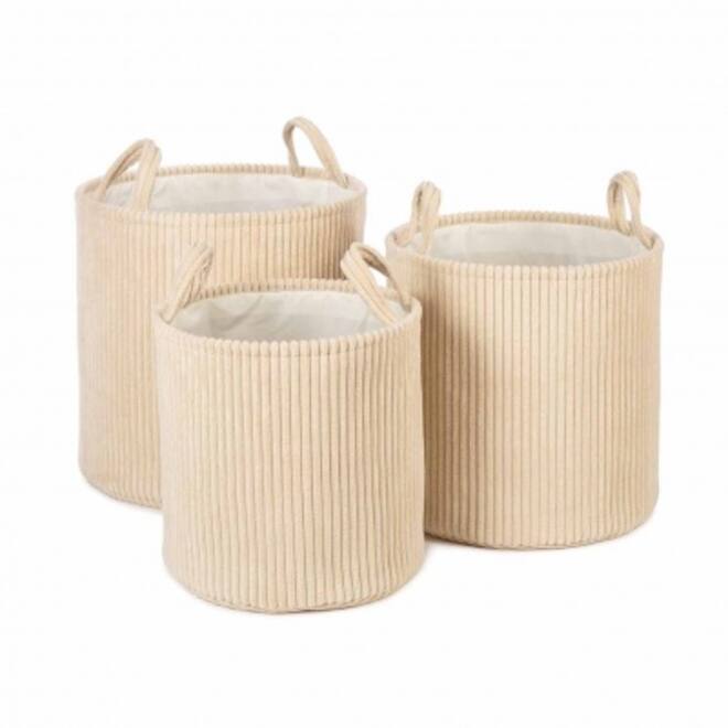 Mand Ebby wit, set van 3