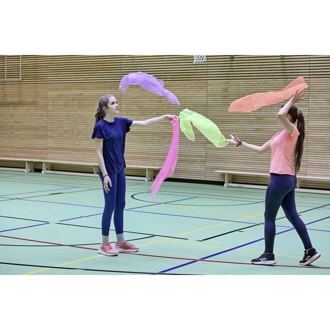 Jongleerdoekjes, set van 10 stuks, 66 x 66 cm