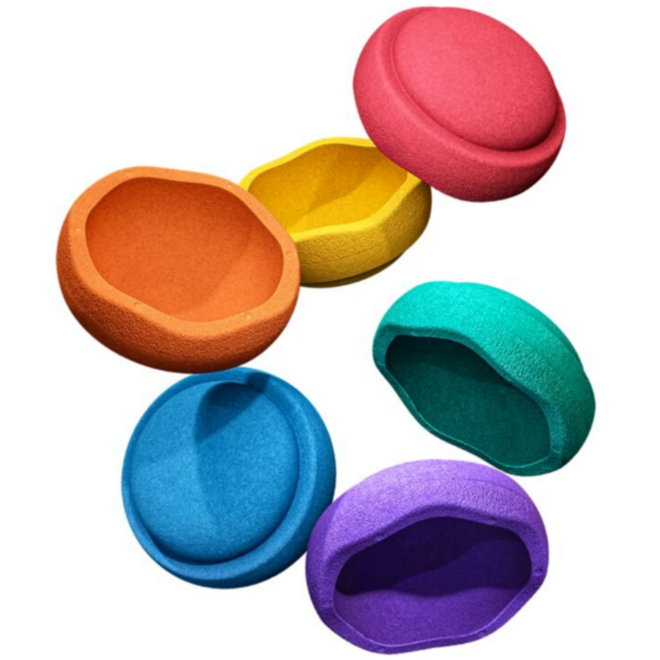 Stapelstein® Original Mini Rainbow Classic, set van 6 stuks