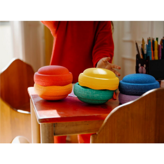 Stapelstein® Original Mini Rainbow Classic, set van 6 stuks