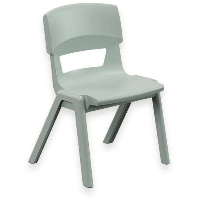 Kinderstoel Emma | Kunststof, Zithoogte 35 cm, Hazy Jade