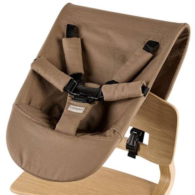 Leander newborn seat for highchair, Cool grey