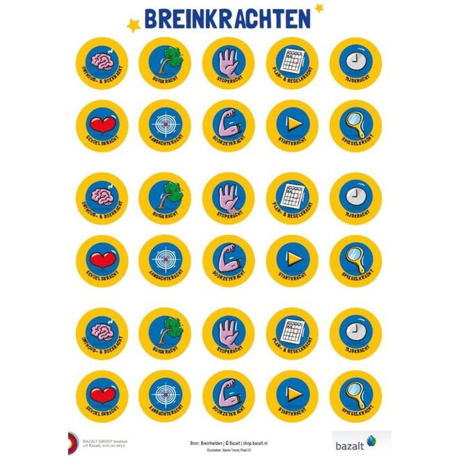 Breinhelden stickerpakket