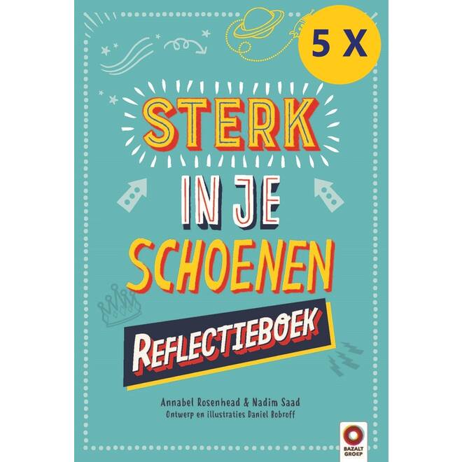 Sterk in je schoenen Reflectieboek schoolset 5 stuks