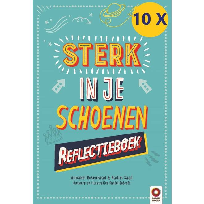 Sterk in je schoenen Reflectieboek schoolset 10 stuks