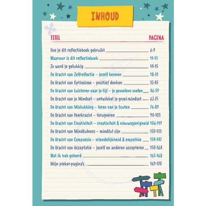 Sterk in je schoenen Reflectieboek schoolset 10 stuks