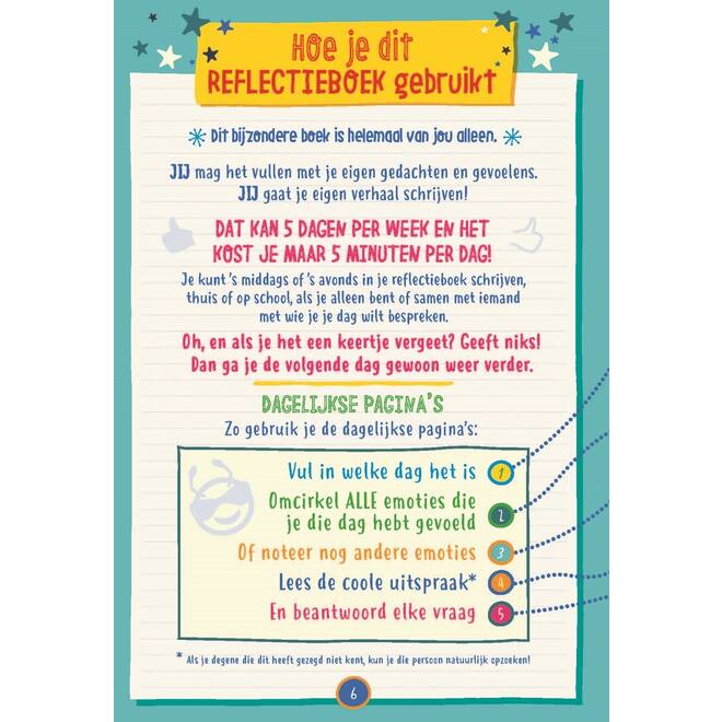 Sterk in je schoenen Reflectieboek schoolset 10 stuks