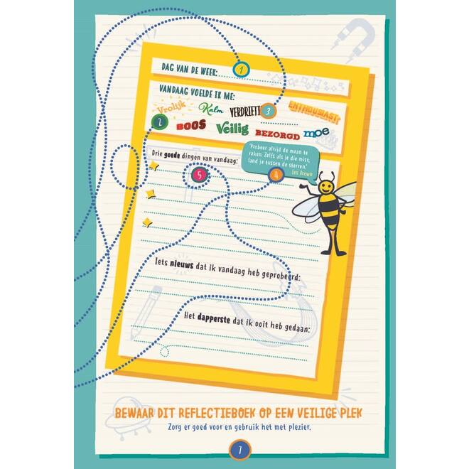 Sterk in je schoenen Reflectieboek schoolset 10 stuks