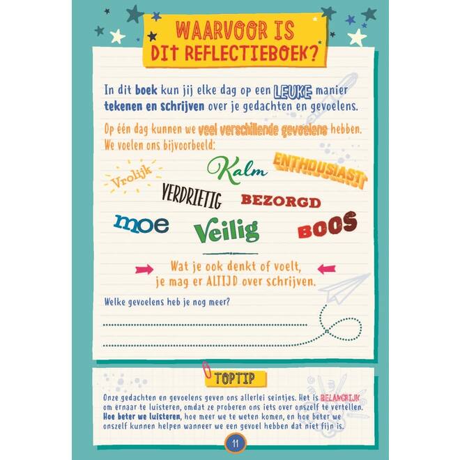Sterk in je schoenen Reflectieboek schoolset 10 stuks