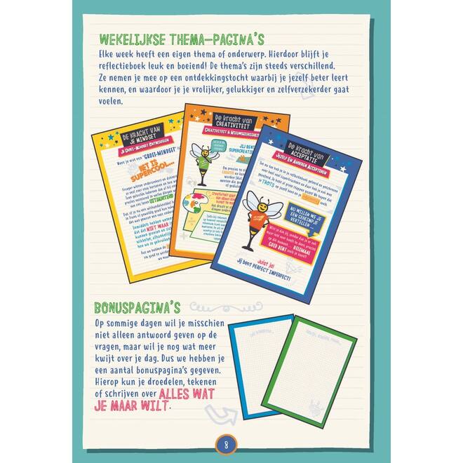 Sterk in je schoenen Reflectieboek schoolset 20 stuks